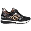 D´Angela DBD 201163 Negro Deportivo casual cordones leopardo mujer