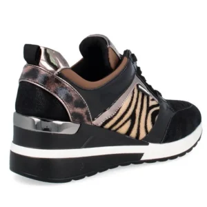 D´Angela DBD 201163 Negro Deportivo casual cordones leopardo mujer