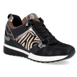 D´Angela DBD 201163 Negro Deportivo casual cordones leopardo mujer