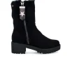 DAngela Negro DHO 20223 Botín ante liso mujer