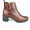 DESIREÉ ROSY3 Negro y cuero Botín sport tacón medio mujer