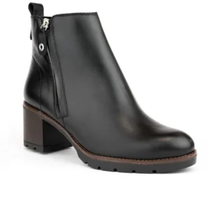 DESIREÉ ROSY3 Negro y cuero Botín sport tacón medio mujer