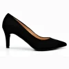 DIBIA 6038 Negro ante. Zapato de vestir salón mujer