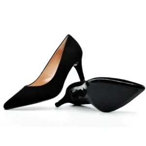 DIBIA 6038 Negro ante. Zapato de vestir salón mujer