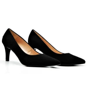 DIBIA 6038 Negro ante. Zapato de vestir salón mujer