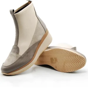 DIBIA 11505 Taupe Piel cuña media mujer