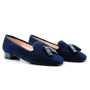 DUIT 8050 Azul. Mocasin borlas - Tienda Online - zapatosdublin.es