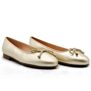 DUIT 5000 Dorado Manoletina piel lazo