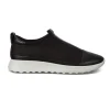 ECCO 29213 NEGRO Y GRANATE LICRA PUNTERA PIEL CASUAL