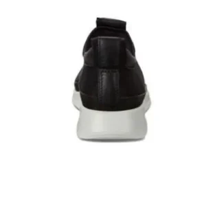 ECCO 29213 NEGRO Y GRANATE LICRA PUNTERA PIEL CASUAL
