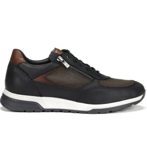 FLICHOS Louis F1603 Azul y verde Deportivo casual cremallera hombre