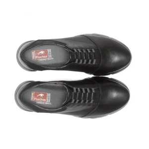 FLUCHOS Bona F1357 Negro y marrón Zapato elásticos plataforma mujer