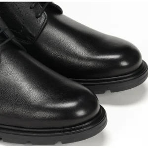 FLUCHOS Fredy F1604 Negro y marrón Blucher liso cordones Hombre