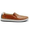 FLUCHOS Lester F1714 Azul y Cuero Mocasín casual Hombre