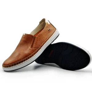 FLUCHOS Lester F1714 Azul y Cuero Mocasín casual Hombre