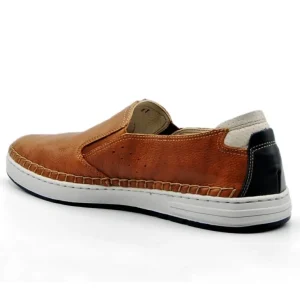 FLUCHOS Lester F1714 Azul y Cuero Mocasín casual Hombre