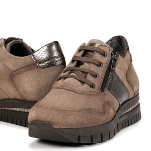 FLUCHOS Meryl F1619 Marrón Deportivo casual cordones mujer