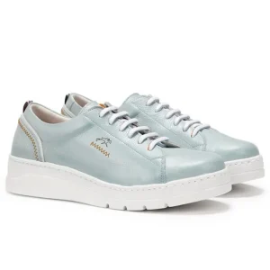 FLUCHOS Pompas F1422 Agua y Blanco Deportivo cordones mujer