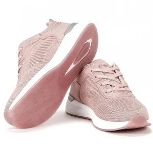 FLUCHOS Time AT107 Negro rosa y Blanco. Deportivo Atom cordones mujer
