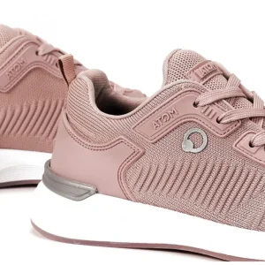 FLUCHOS Time AT107 Negro rosa y Blanco. Deportivo Atom cordones mujer