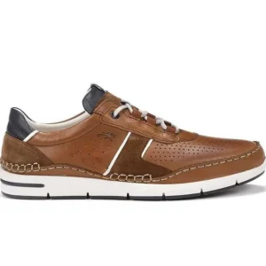 FLUCHOS Yannic F1442 Azul y cuero Deportivo casual cordones Hombre