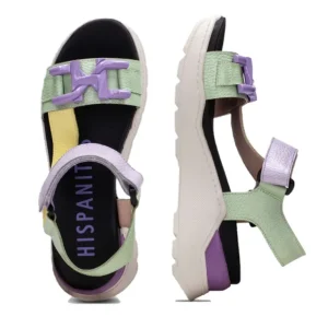 HISPANITAS Grazia CHV232810 limón-lavanda sandalia velcro mujer