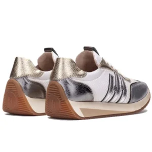 HISPANITAS Rafaella CHV221739 blanco metalizado Deportivo cordones mujer