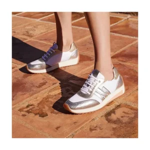 HISPANITAS Rafaella CHV221739 blanco metalizado Deportivo cordones mujer