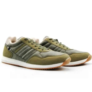 LOIS 64167 Azul y cuero Deportivo cordones hombre