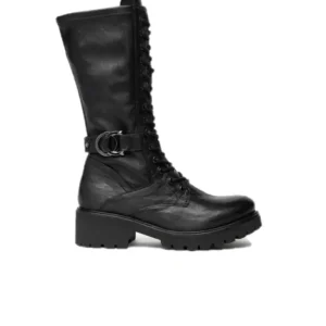 NERO GIARDINI 14270D Negro Media bota militar cordones militar mujer
