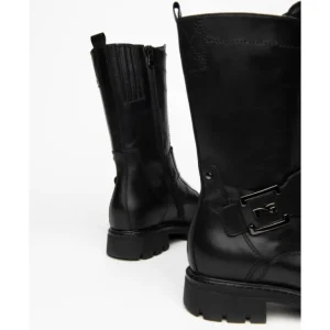 NERO GIARDINI 17653D Negro Media bota plana mujer