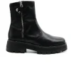 NEROGIARDINI I309031D Negro Bota militar cremallera mujer
