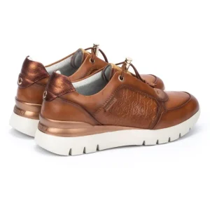 PIKOLINOS Asturias W9C-6607 Nata y cuero Deportiva elásticos mujer