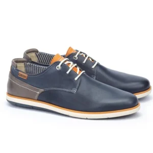 PIKOLINOS Jucar M4E-4104C1 Azul y Brandy Zapato cordón hombre