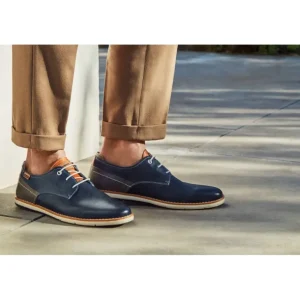 PIKOLINOS Jucar M4E-4104C1 Azul y Brandy Zapato cordón hombre