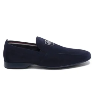SERGIO SERRANO 1114 Azul Mocasin escudo hombre