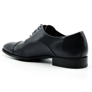 SERGIO SERRANO 5802 Azul y Cuero Zapato vestir puntera cortada cordones Hombre