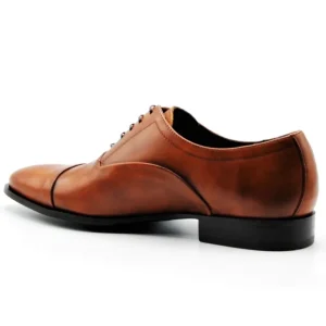 SERGIO SERRANO 5802 Azul y Cuero Zapato vestir puntera cortada cordones Hombre