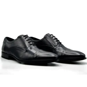 SERGIO SERRANO 5802 Azul y Cuero Zapato vestir puntera cortada cordones Hombre