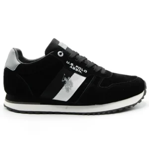 U.S. POLO ASSN. XIRIO004A Negro y azul Deportivo casual cordones Hombre