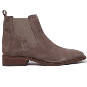 VEXED Idoia 7034 Crema Botín plano serraje mujer