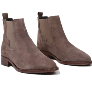 VEXED Idoia 7034 Crema Botín plano serraje mujer