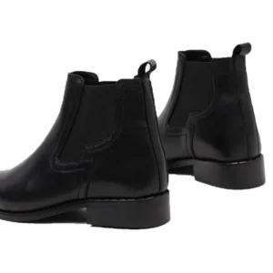 VEXED Idoia 7034 PIel Negra Botín Elásticos plano mujer