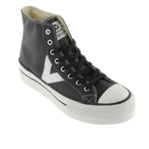 VICTORIA Tribu 1061119 Negro y Blanco V lateral Deportiva bota cordones mujer