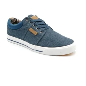 zapatilla de lona en beis y azul LOIS DEPORTIVO 61007